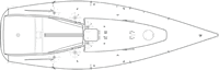 Sydney 38 OD - Deck Plan